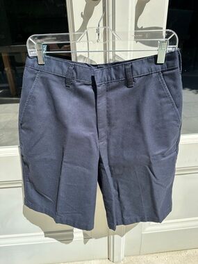 Men's  blue Flat Front Shorts